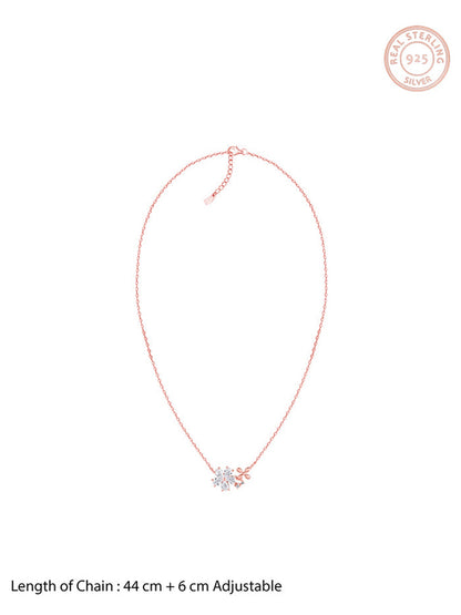 Kriti Sanon Rose Gold Flora Drape Necklace