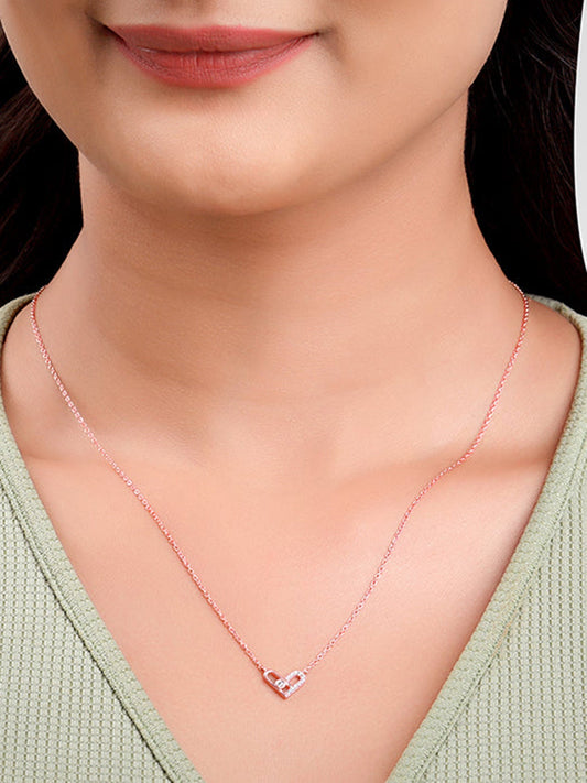 Rose Gold Heart Necklace