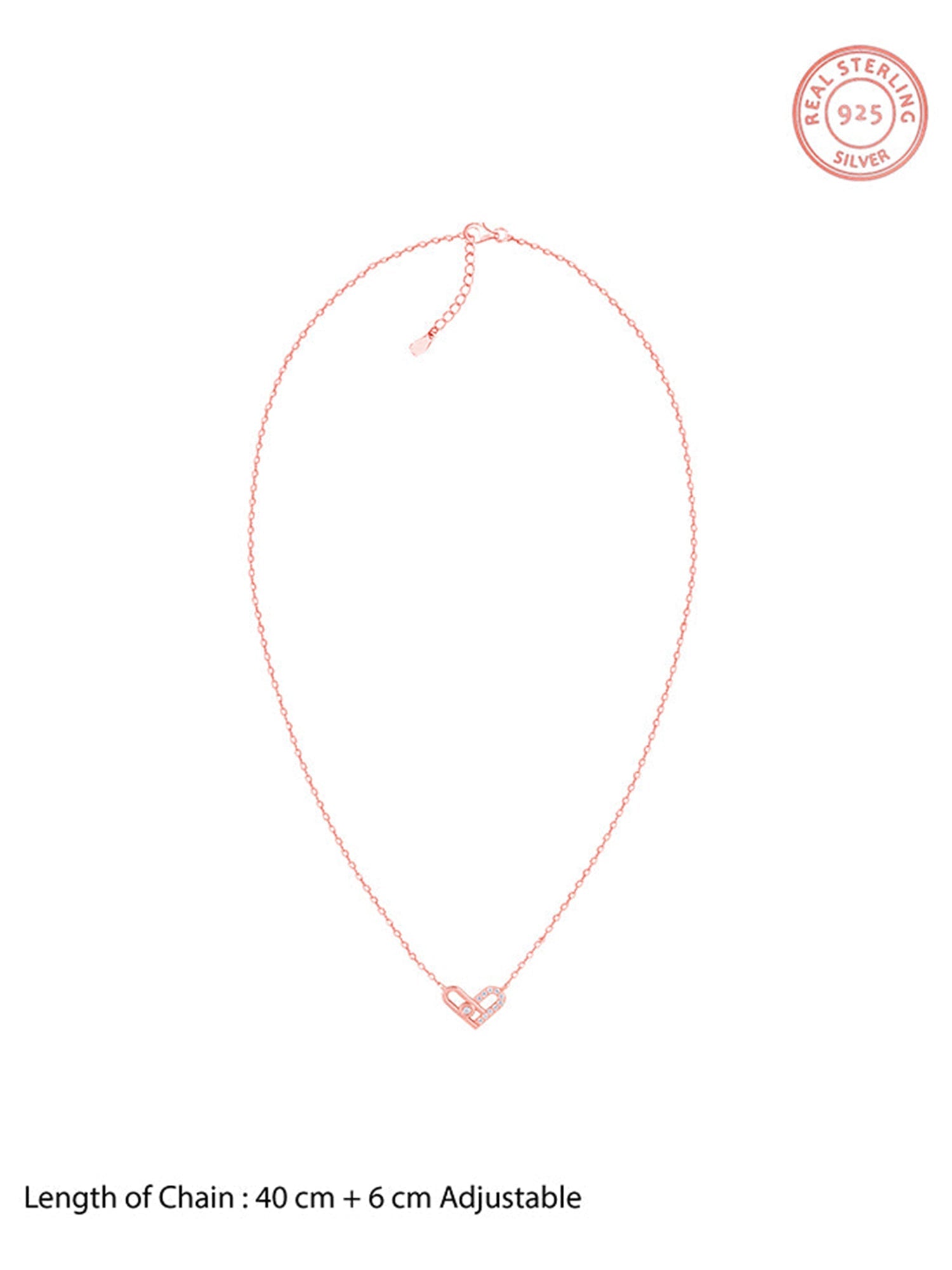 Rose Gold Heart Necklace