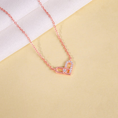 Rose Gold Heart Necklace