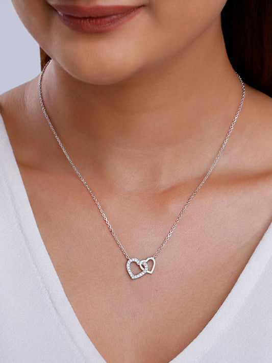 Silver Pretty Love Necklace