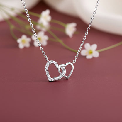 Silver Pretty Love Necklace