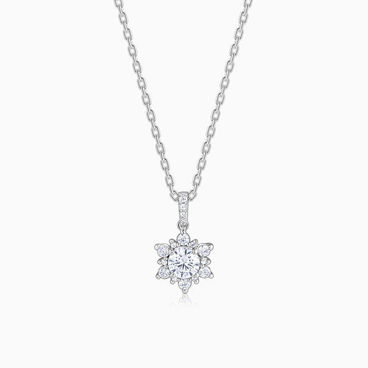 Silver Sunshine Pendant with Link Chain- silver pendant for women 