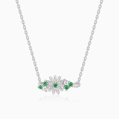 Silver Dreamy Flower Necklace
