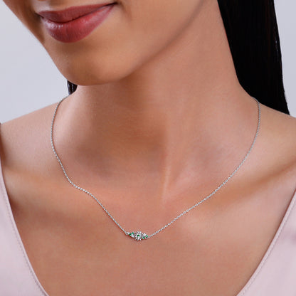 Silver Dreamy Flower Necklace