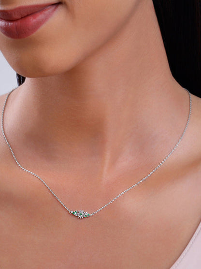Silver Dreamy Flower Necklace