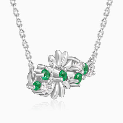 Silver Dreamy Flower Necklace