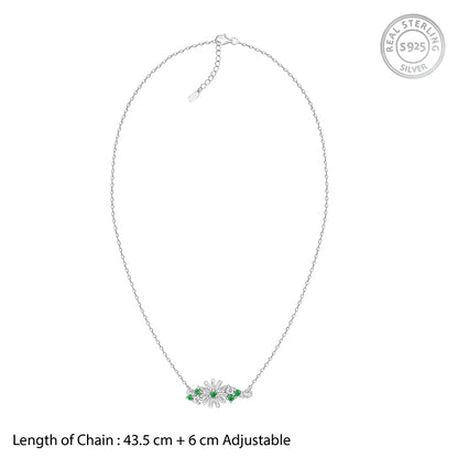 Silver Dreamy Flower Necklace