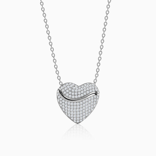 Silver Quiet Love Necklace