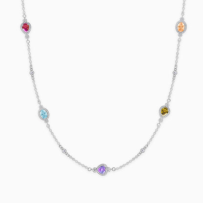 Silver Admiring Charm Necklace