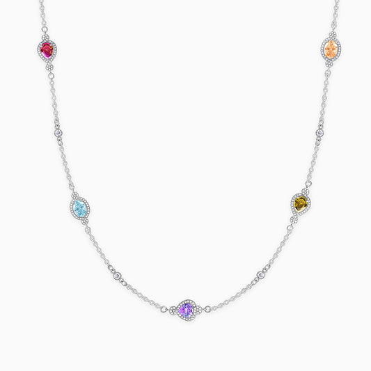 Silver Admiring Charm Necklace