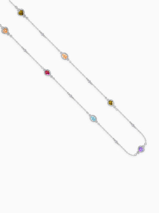 Silver Admiring Charm Necklace