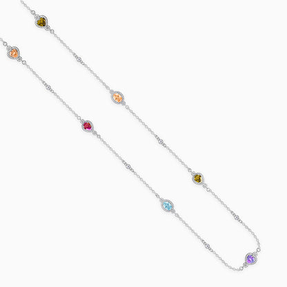 Silver Admiring Charm Necklace