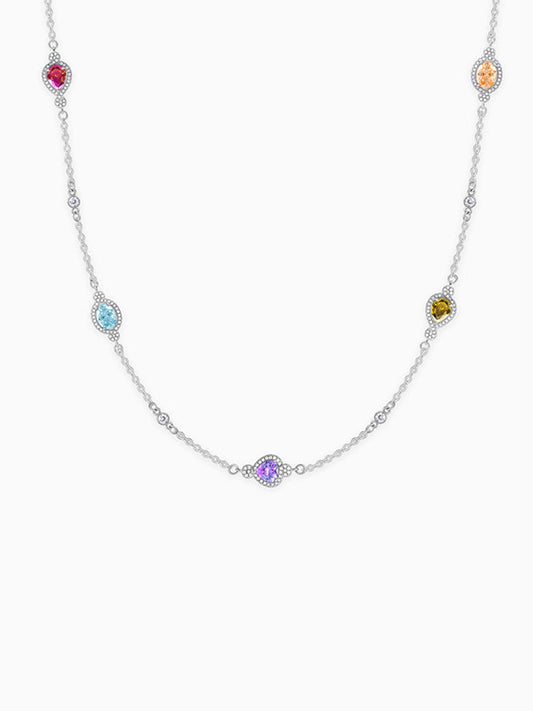 Silver Admiring Charm Necklace