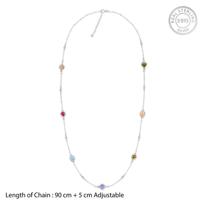 Silver Admiring Charm Necklace