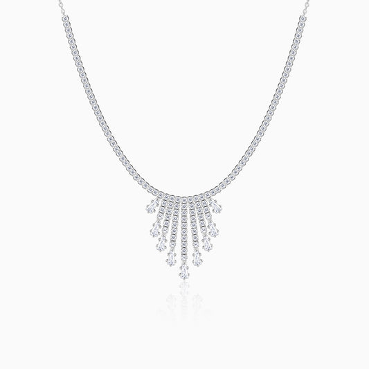 Silver Vintage Lariat Necklace