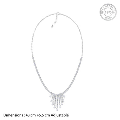 Silver Vintage Lariat Necklace