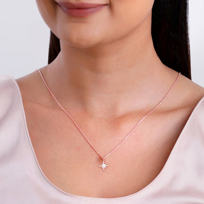 Rose Gold Twinkling Celestial Necklace