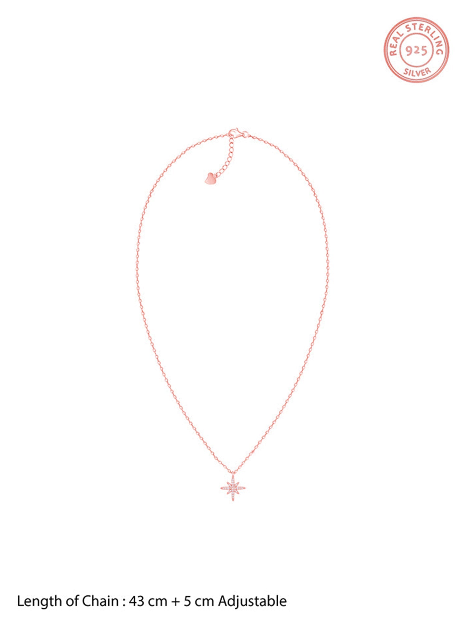 Rose Gold Twinkling Celestial Necklace