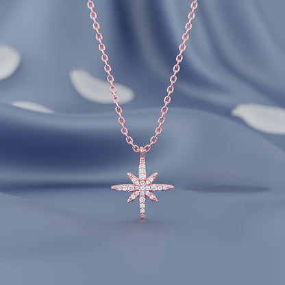 Rose Gold Twinkling Celestial Necklace