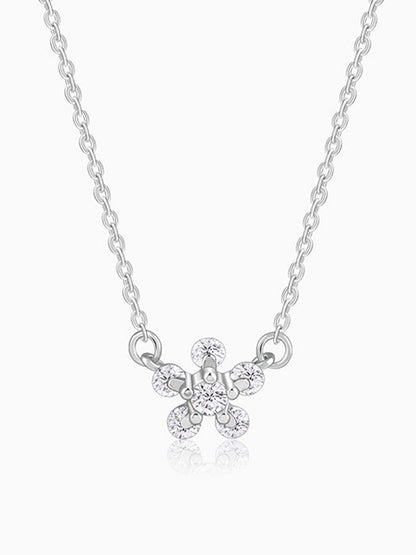 Silver Floral Necklace