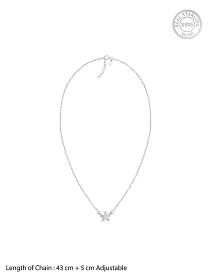 Silver Floral Necklace