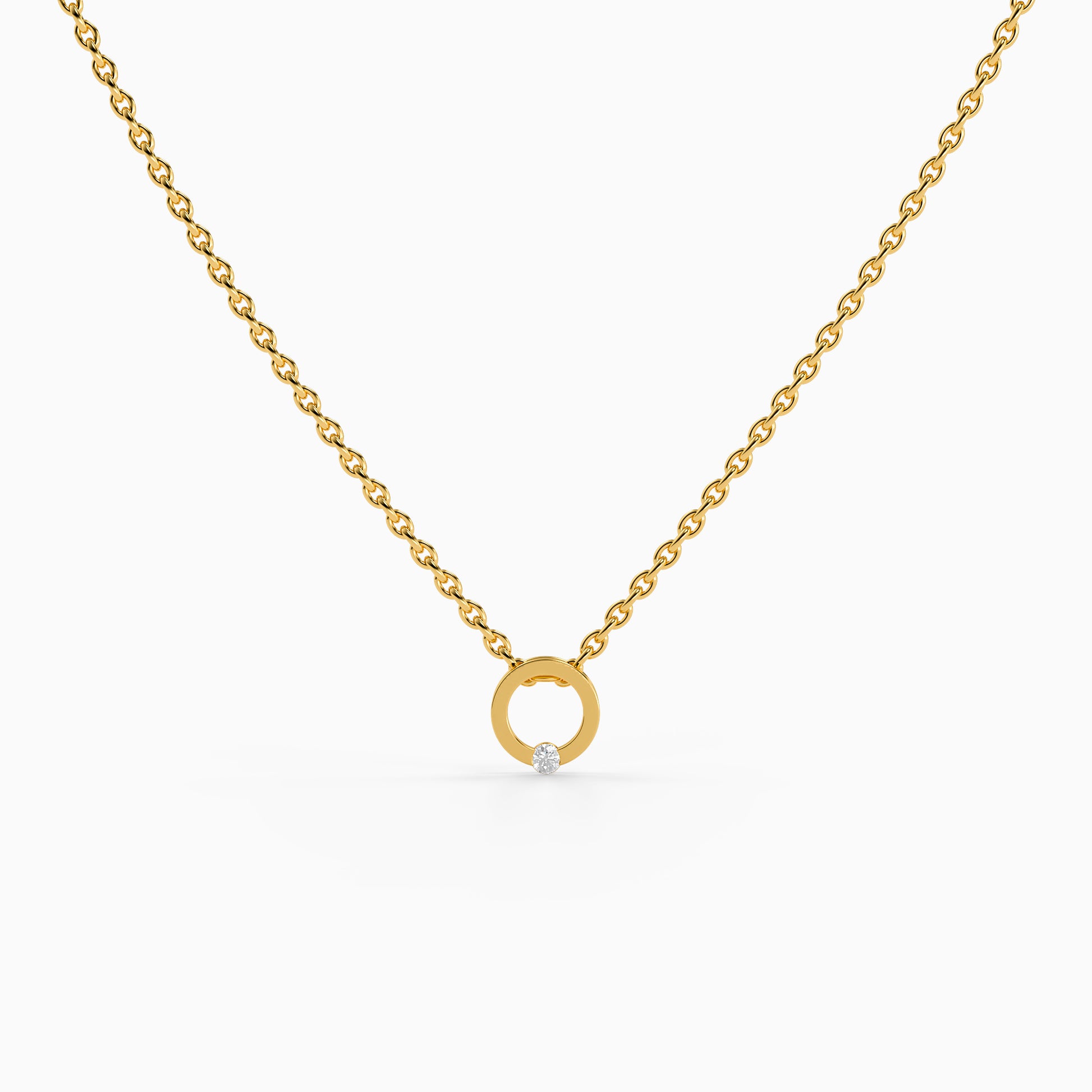 Golden Static Shine Necklace