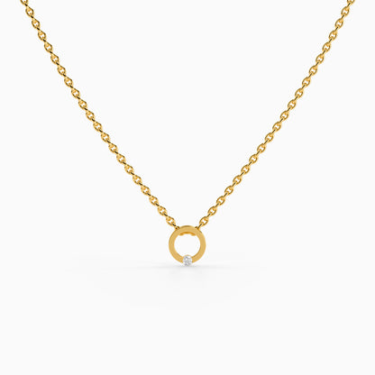 Golden Static Shine Necklace