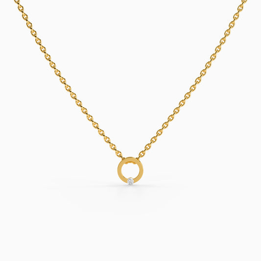 Golden Static Shine Necklace
