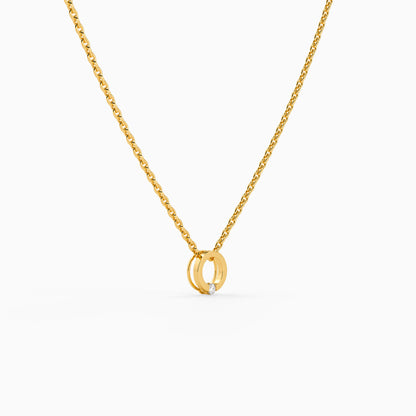 Golden Static Shine Necklace