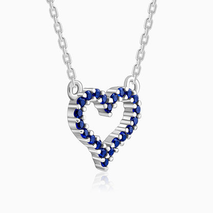 Silver Midnight Heart Necklace