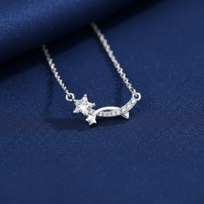 Silver Celestial Star Necklace