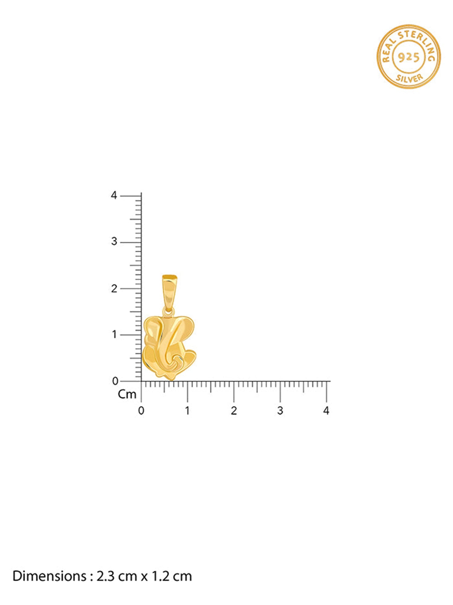 Golden Ganesh Pendant With Link Chain