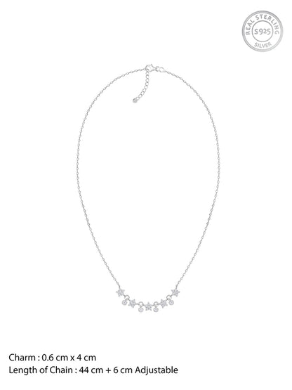 Silver Floral Serenade Necklace