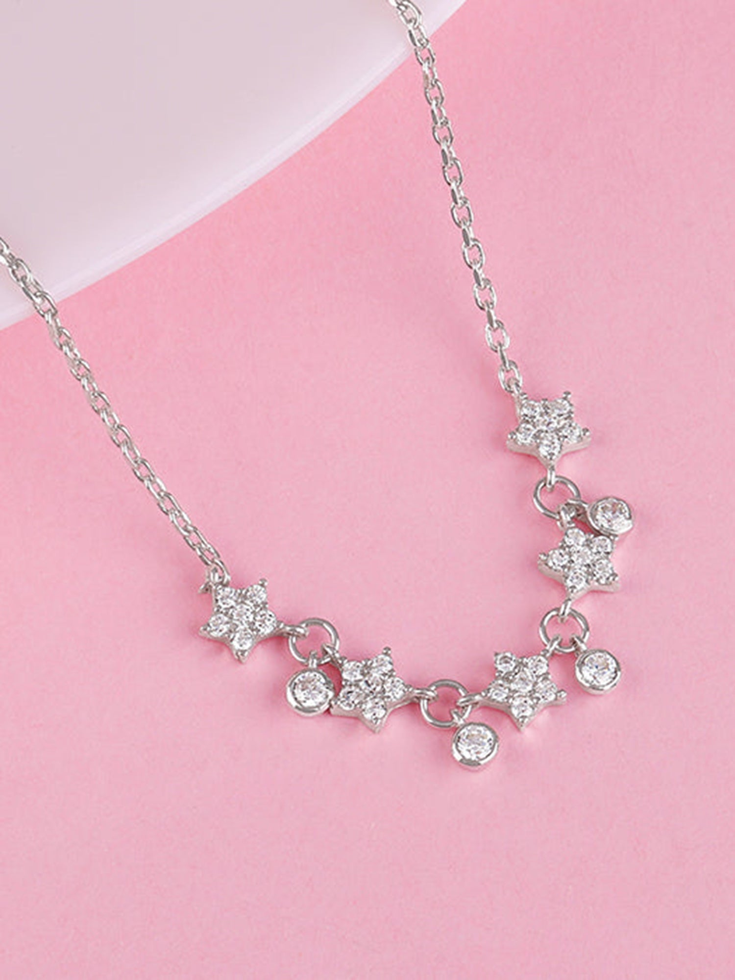 Silver Floral Serenade Necklace