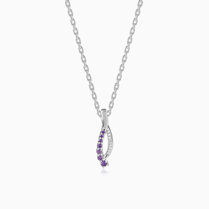 Silver Ethereal Flow Pendant with Link Chain- silver pendant for women