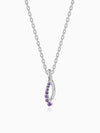 Silver Ethereal Flow Pendant with Link Chain