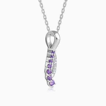 Silver Ethereal Flow Pendant with Link Chain