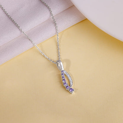Silver Ethereal Flow Pendant with Link Chain