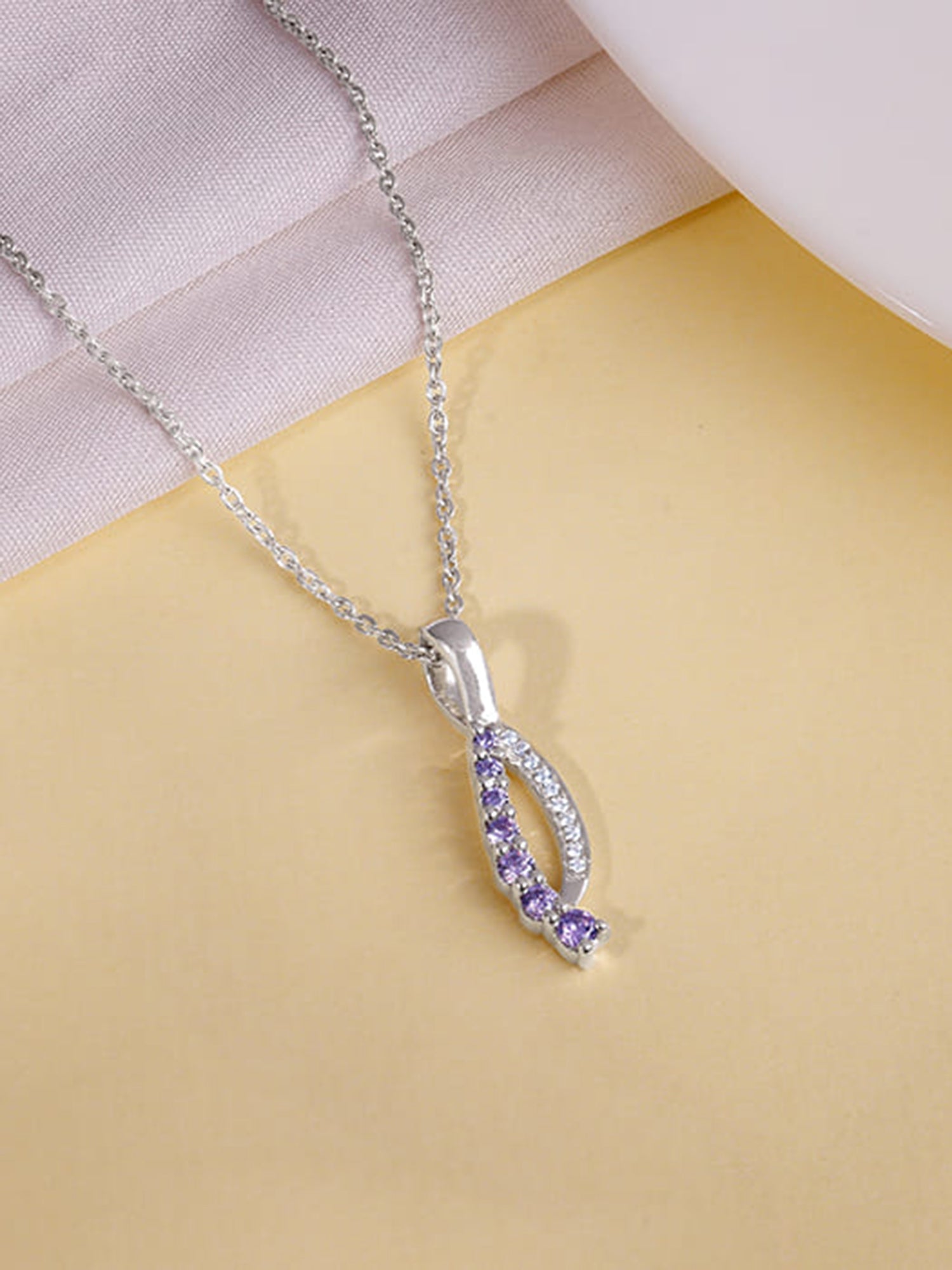 Silver Ethereal Flow Pendant with Link Chain