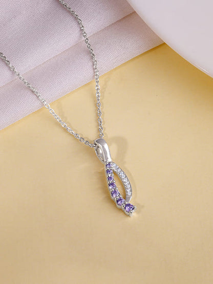 Silver Ethereal Flow Pendant with Link Chain