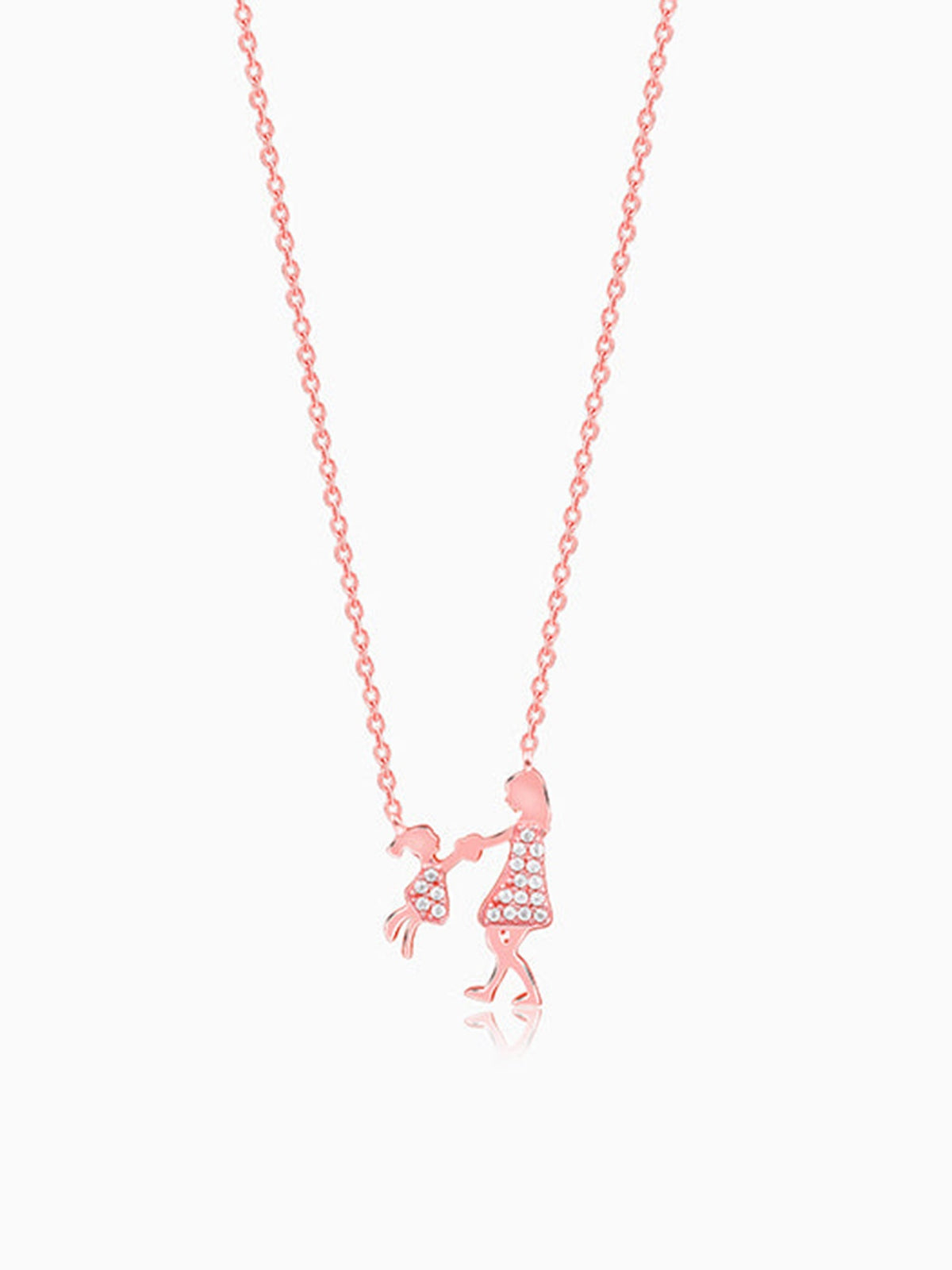Rose Gold Always Us Necklace