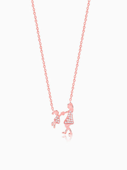 Rose Gold Always Us Necklace