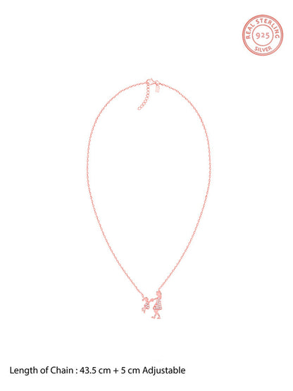 Rose Gold Always Us Necklace