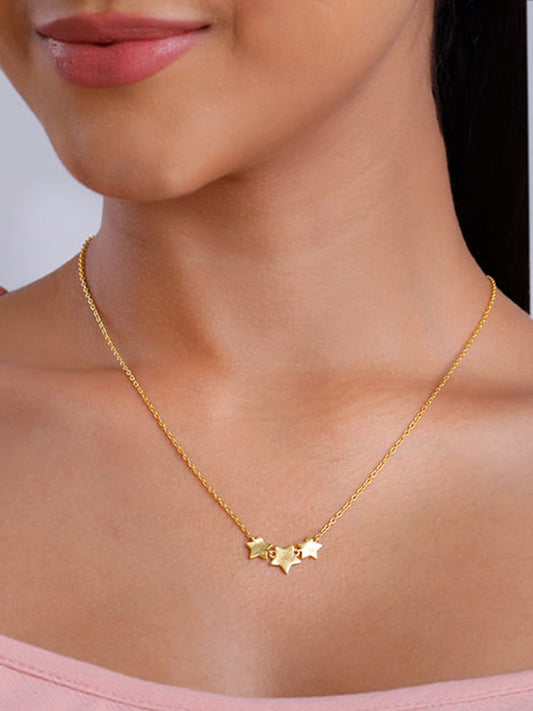Gold Stellar Glow Necklace