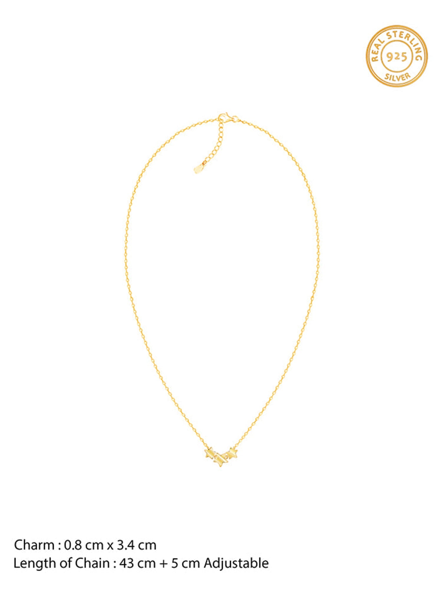 Gold Stellar Glow Necklace