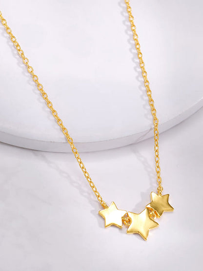 Gold Stellar Glow Necklace