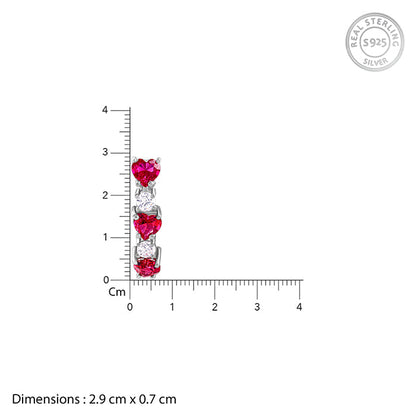 Silver Crimson Crush Set - Silver Party Wear Jewellery for women 