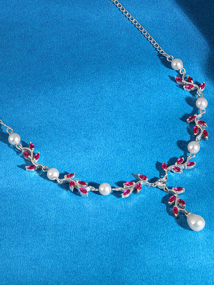Silver Leia Pearl Necklace