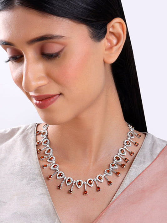 Silver Viola Necklace